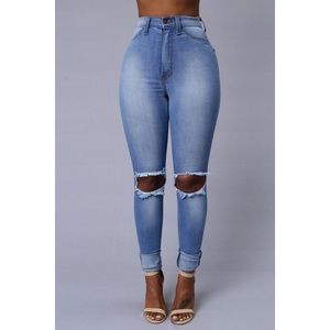 FashionNova Distressed Jeans